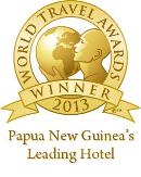 Winner of the 2013 World Travel Award for Papua New Guinea's Leading Hotel