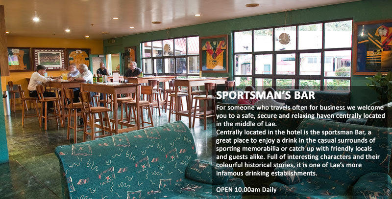 Sportsman's Bar at the Lae International Hotel